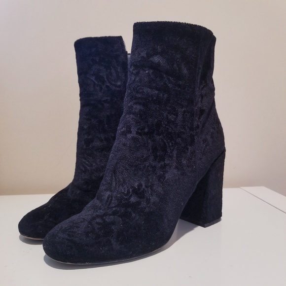 Rebecca Minkoff Shoes - Rebecca Minkoff Floral Velvet Booties Size 9